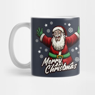 Retro Santa Claus Illustration Mug